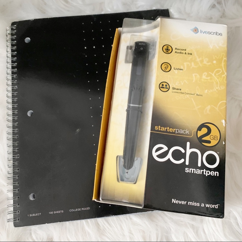 Livescribe Echo Smart Pen 2MB with Notebook Unopened